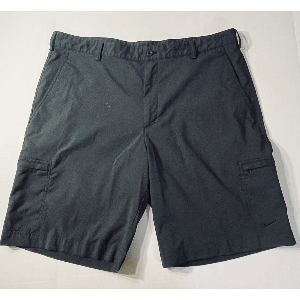 Nike Golf Cargo Shorts Mens 36 Black Performance Golfing Shorts Dri-FIT